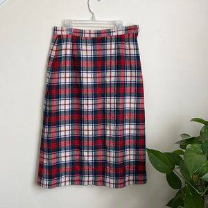 Vintage Authentic Macduff Dress Tartan Pendleton Wool Skirt | Waist 28 | Size 6